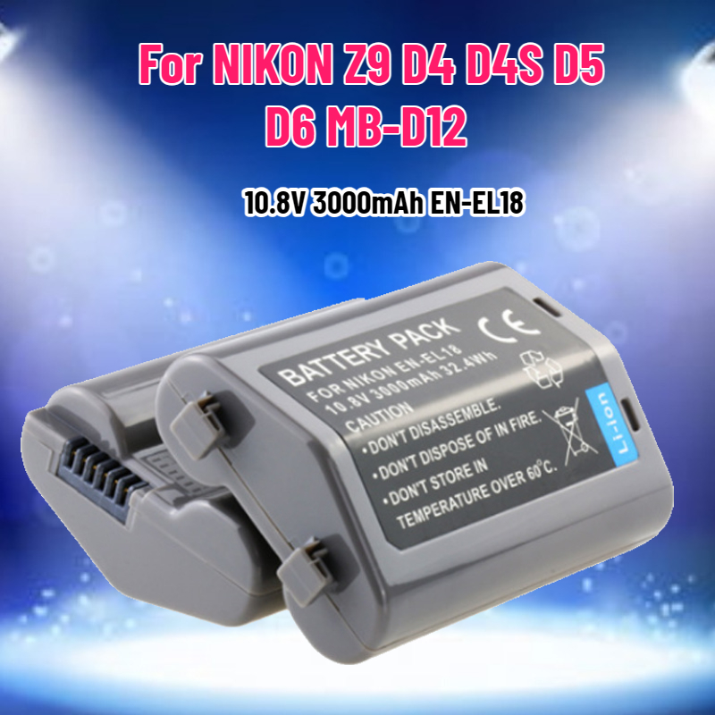 Drone Battery - 10.8V 3000mAh EN-EL18 EN-EL18A EN-EL18B BATTERY