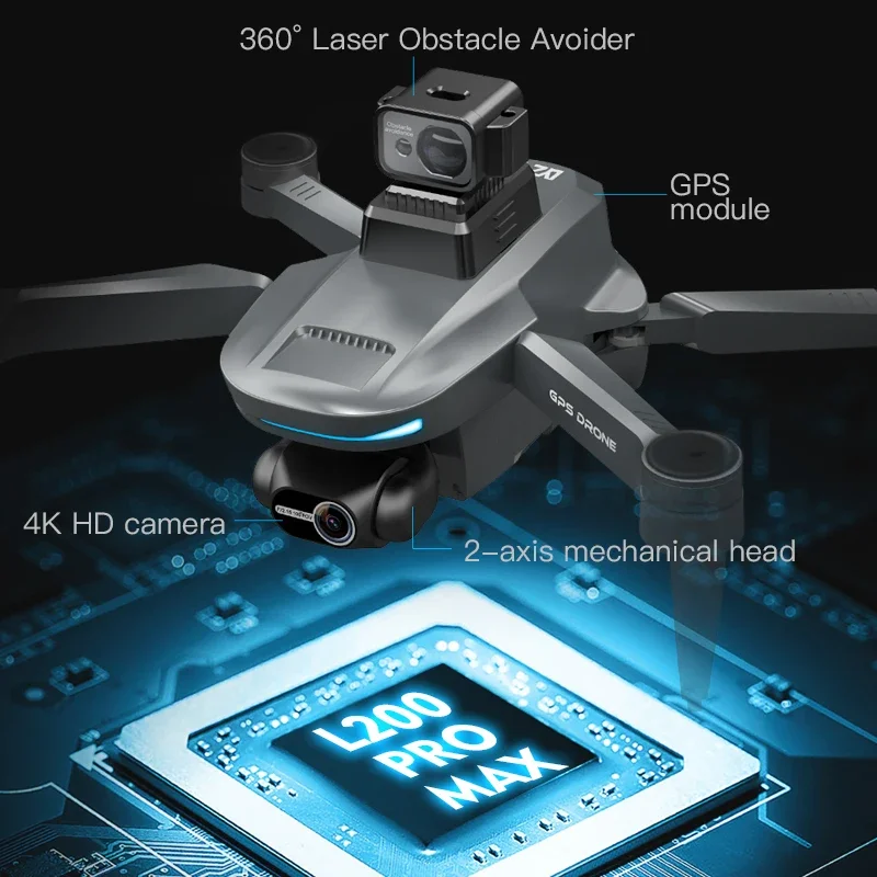 L200 PRO MAX Drone 4K 2-Axis P - Drone Gps Module avis et prix