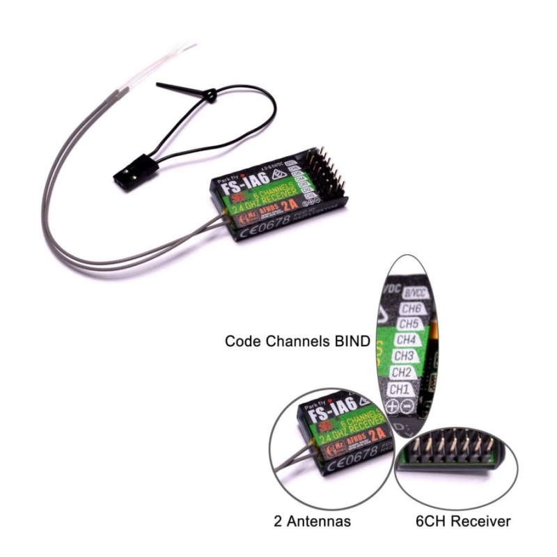 Flysky FS-IA6 Receiver 6CH Dua - Drone Antenna avis et prix