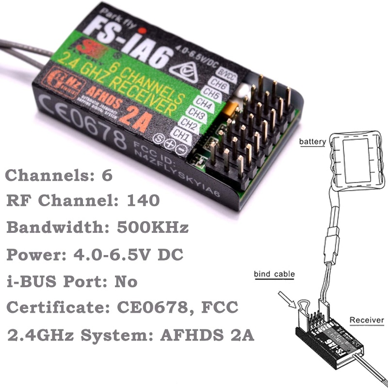 Flysky FS-IA6 Receiver 6CH Dua - Drone Antenna avis et prix