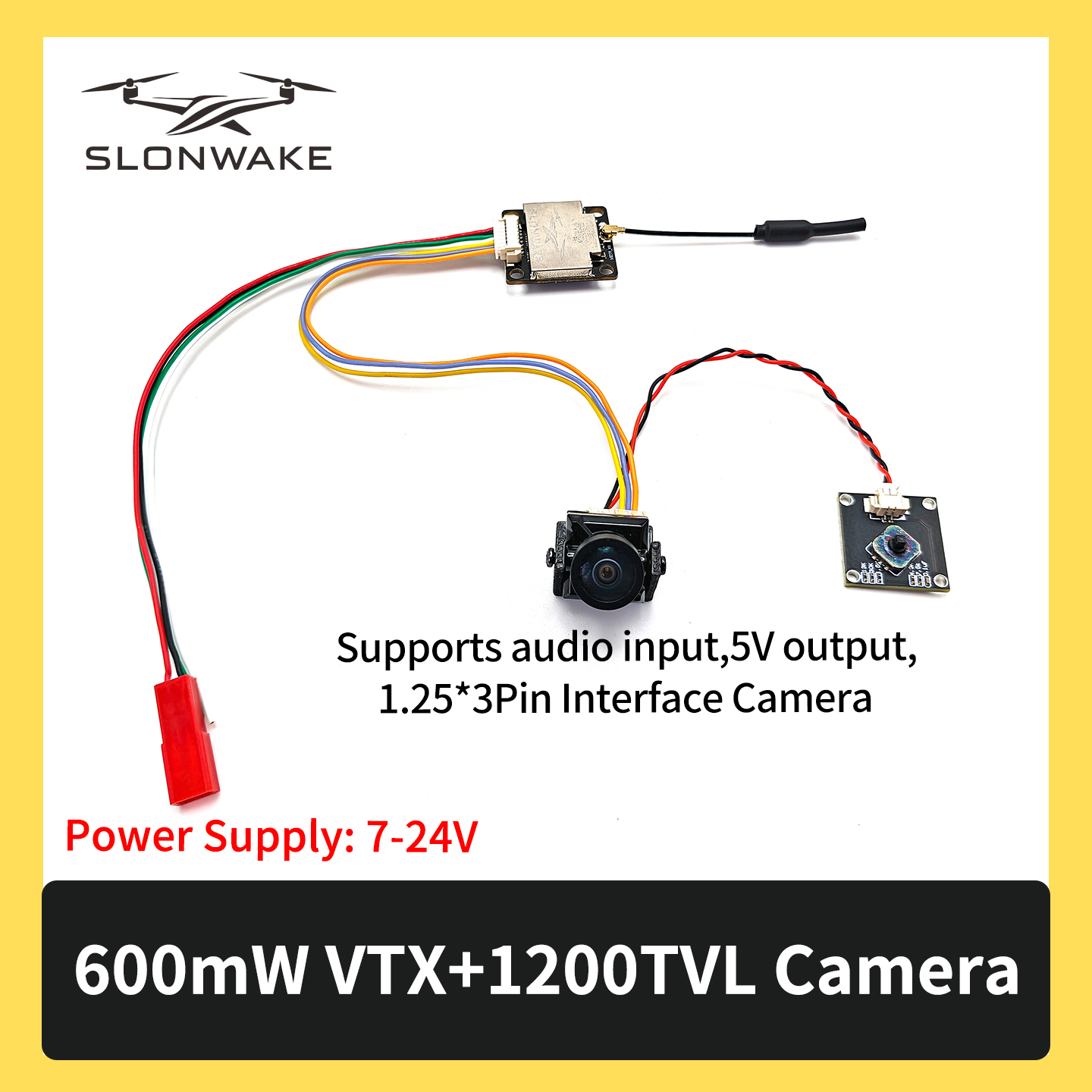 SLONWAKE 5.8G 600mW 7-24V FPV  - Drone Frame avis et prix