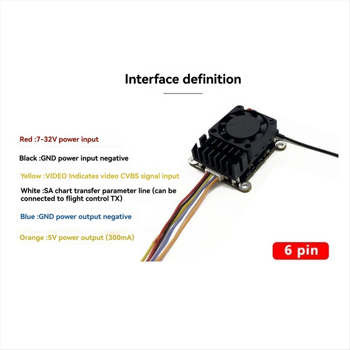 5.8G 2W VTX 2000mW FPV Video T - Drone Transmitter avis et prix