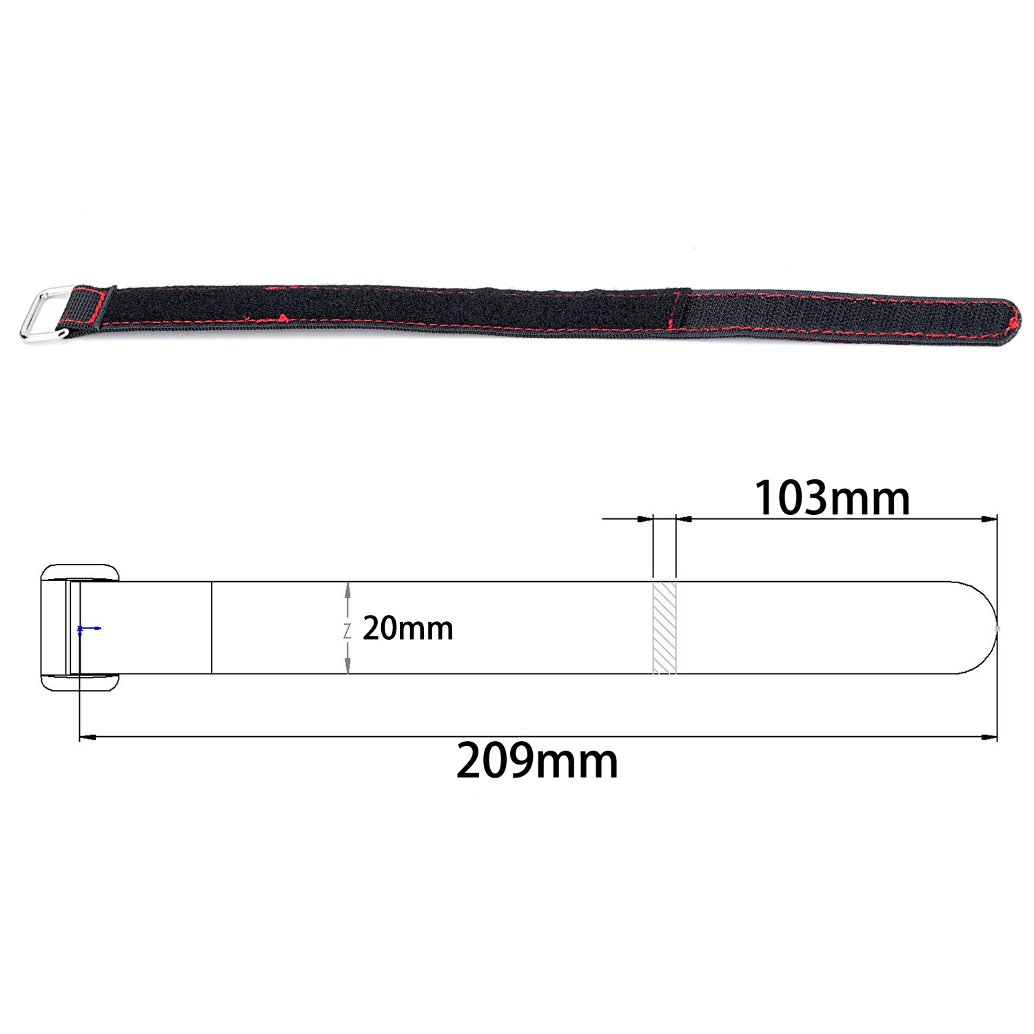 TCRC 2PCS 20x300MM Kevlar Stit - Drone Battery Strap avis et prix