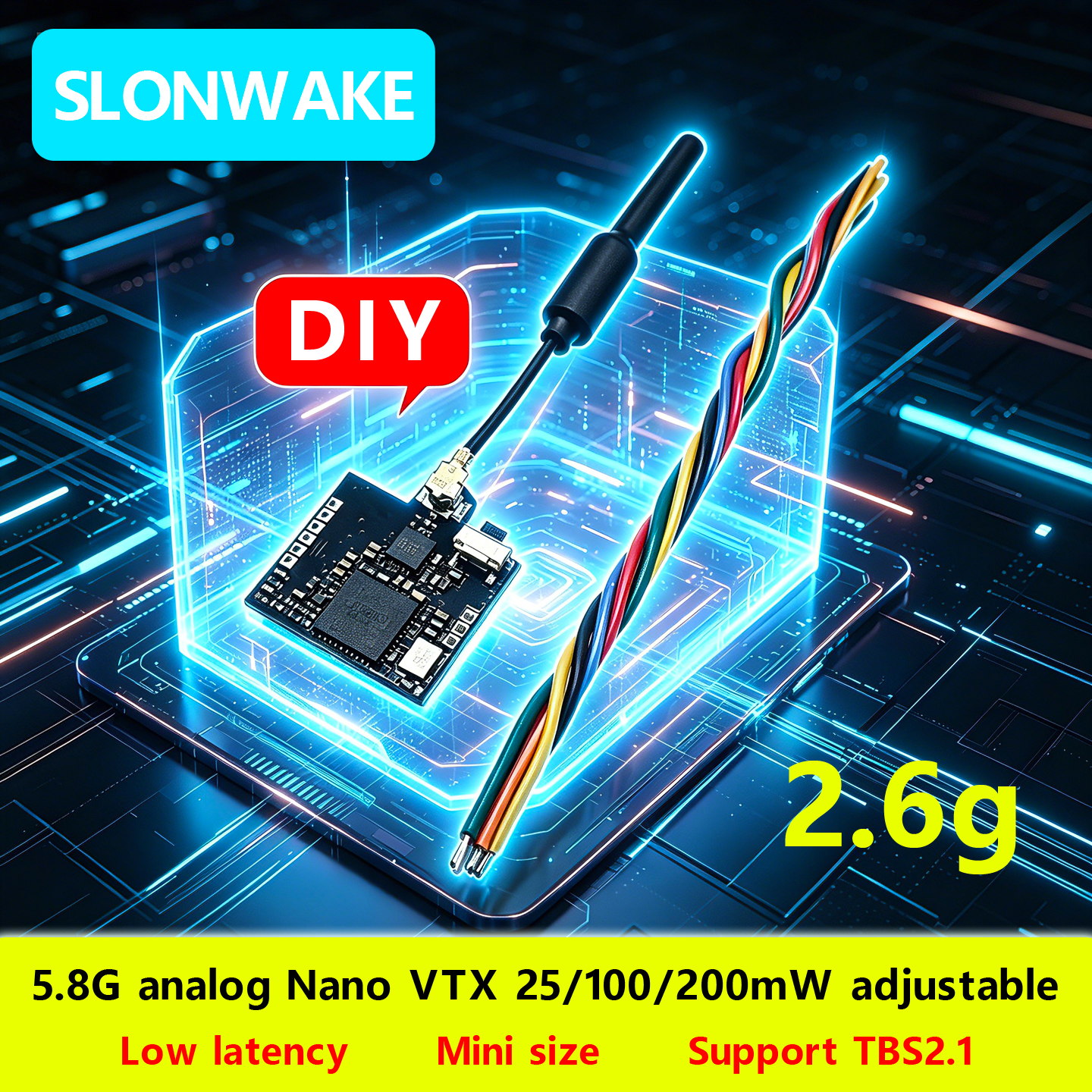 SLONWAKE Nano 5.8G 48CH 200mW  - Drone Frame avis et prix
