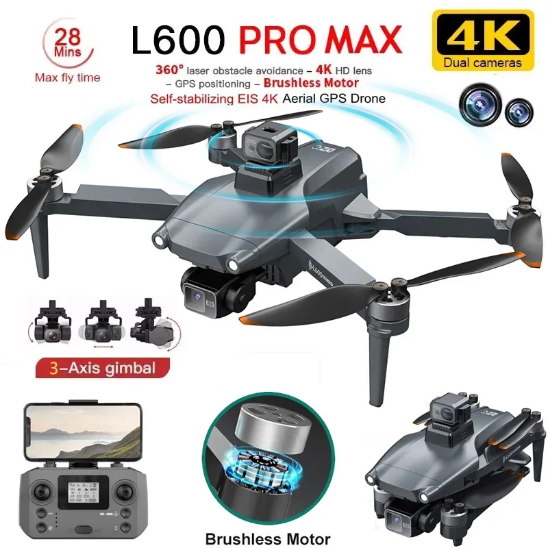 L600 PRO MAX GPS Drone Profess - Drone Gimbal avis et prix
