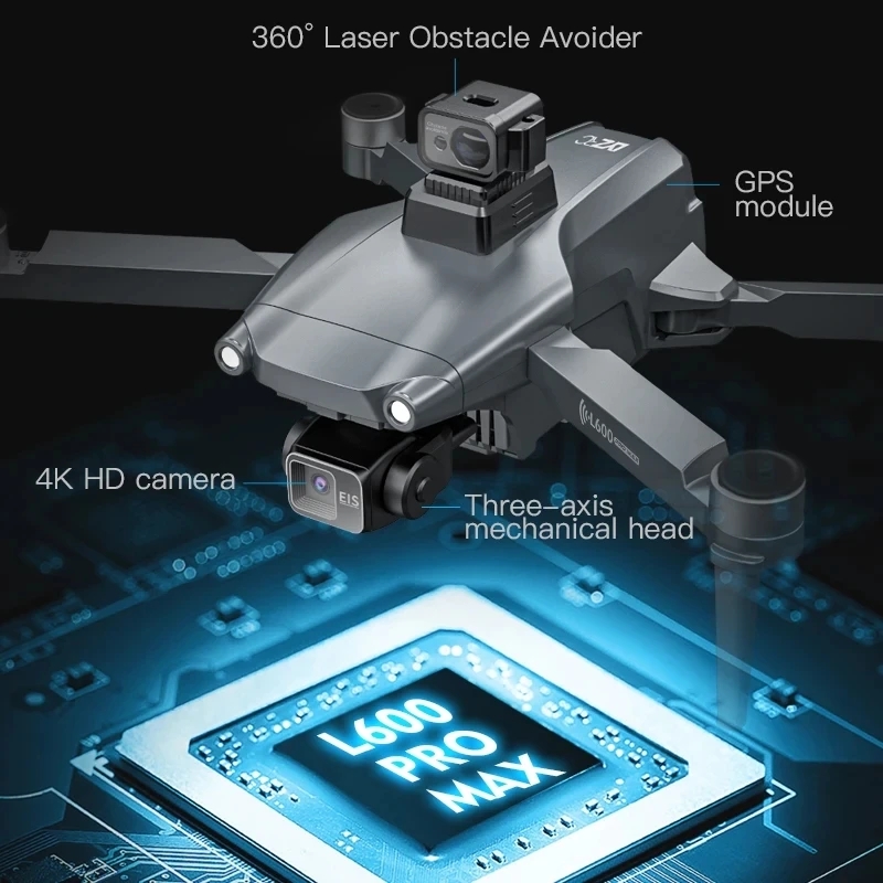 L600 PRO MAX GPS Drone Profess - Drone Gimbal avis et prix