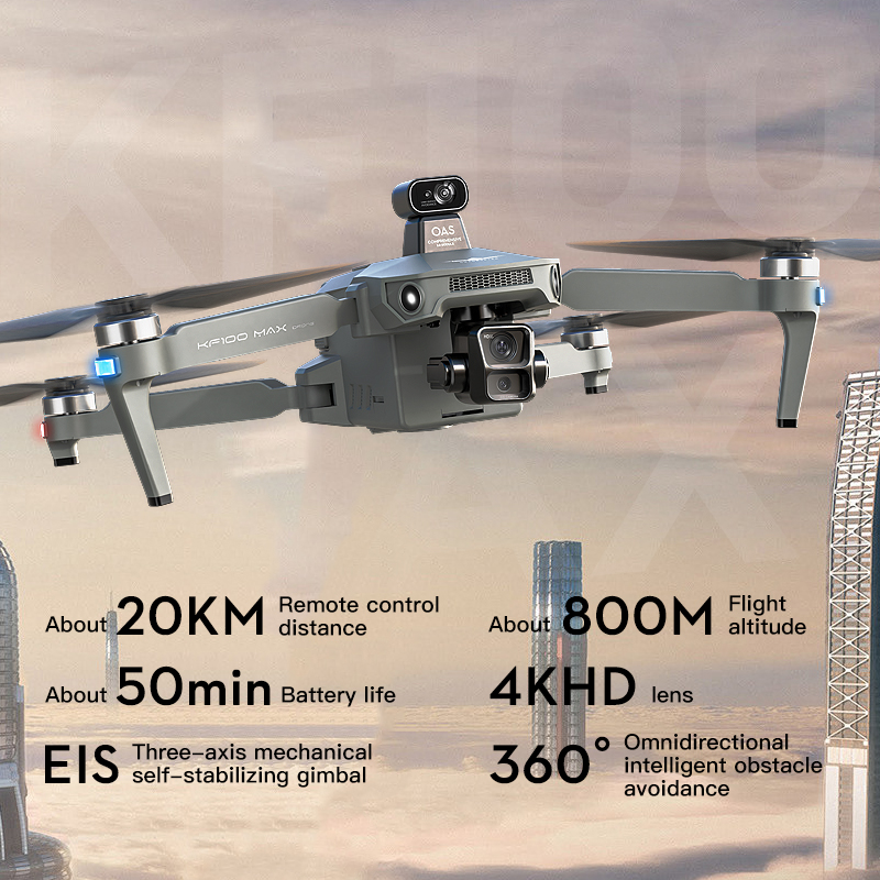 SJRC KF100 MAX 8K UHD Photo HD - Drone Charger avis et prix