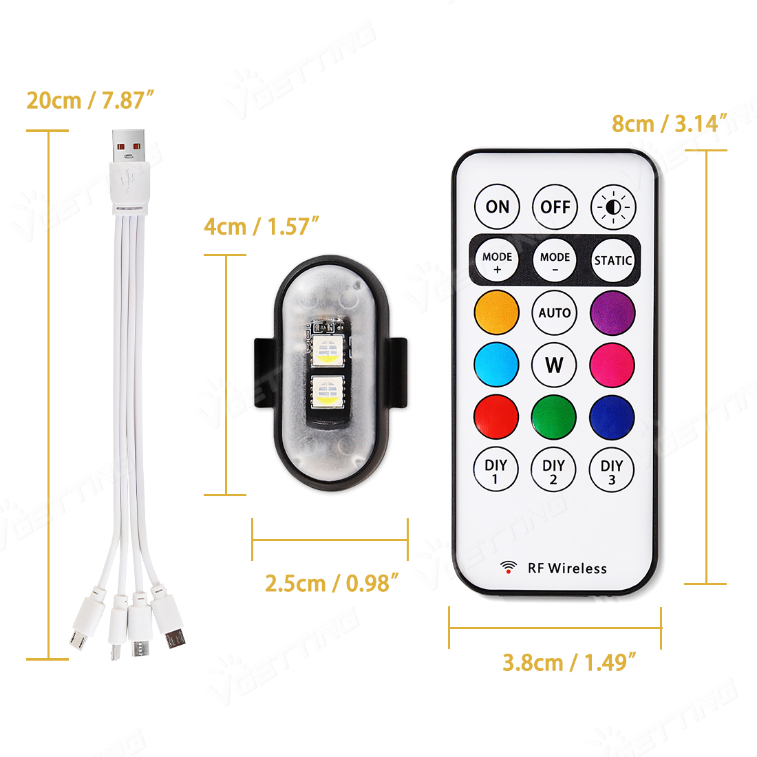 4Pcs Mini Drone Strobe Light 8 - Drone Led Light avis et prix