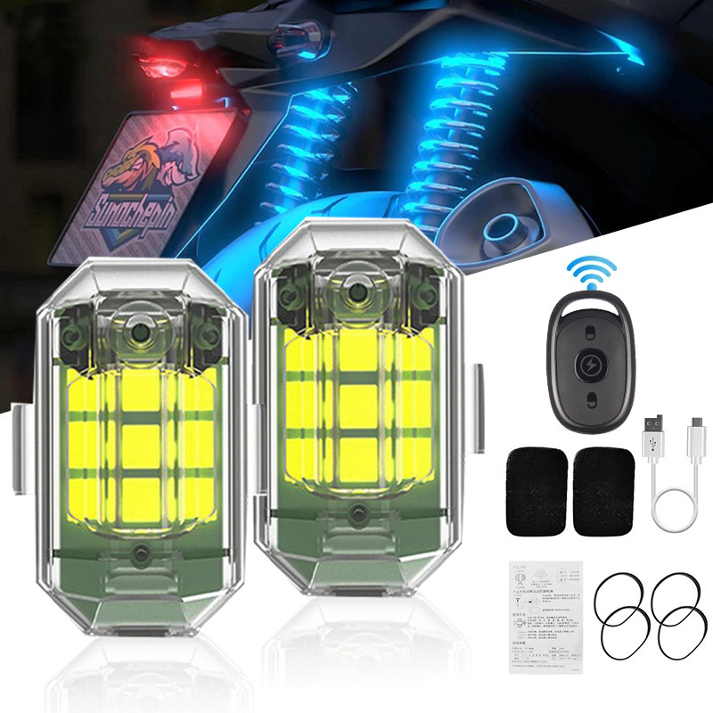 1/2/4Pc Remote Motorcycle Ligh - Drone Led Light avis et prix