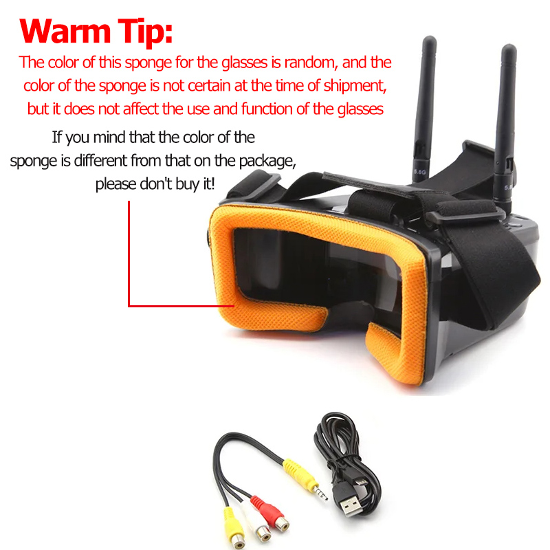 VR009 FPV Video Goggles 3Inch  - Drone Antenna avis et prix