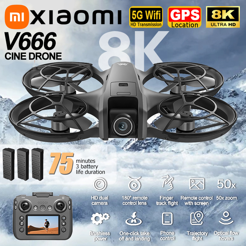 Xiaomi V666 Drone 8K Aerial HD - Drone Gps Module avis et prix